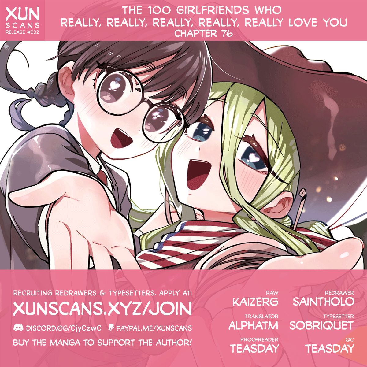 The 100 Girlfriends Who Really, Really, Really, Really, Really Love You - Chapter 76 Page 1